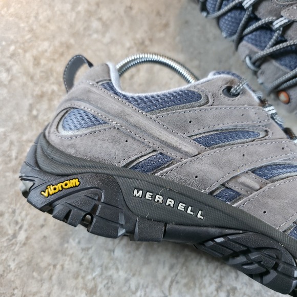 Merrell Moab 2 Grey Leather Hiking Shoes Womens 10 W / Mens 8.5 Boot J06014W New - Picture 5 of 10